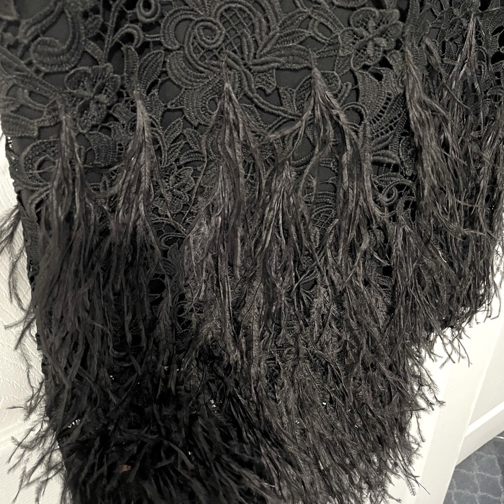 Elie Tahari dress with feathers - Picture 3 of 4